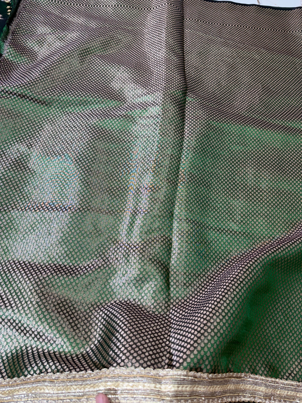 Banarasi Soft Tissue Silk Saree With Mirror And Ghunghroo Work