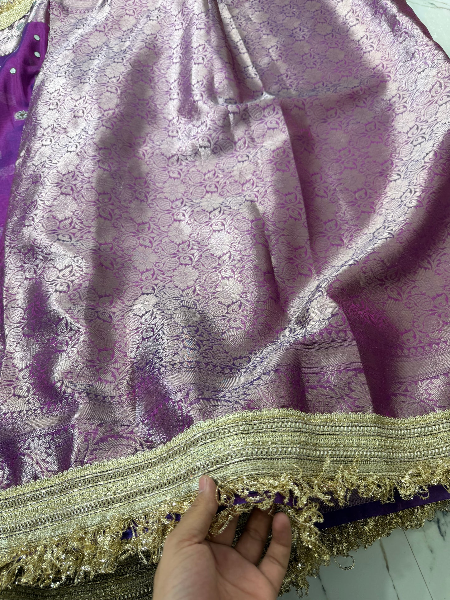 Banarasi Soft Tissue Silk Saree With Mirror Work