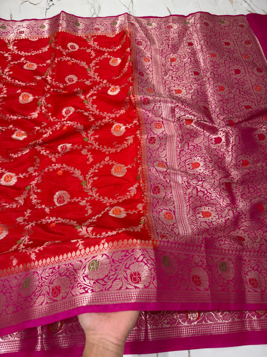 Banarasi Soft Semi Georgette Silk Saree