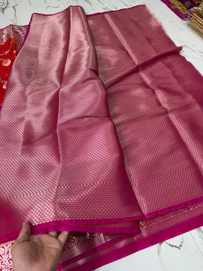 Banarasi Soft Semi Georgette Silk Saree