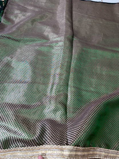 Banarasi Soft Tissue Silk Saree With Mirror And Ghunghroo Work