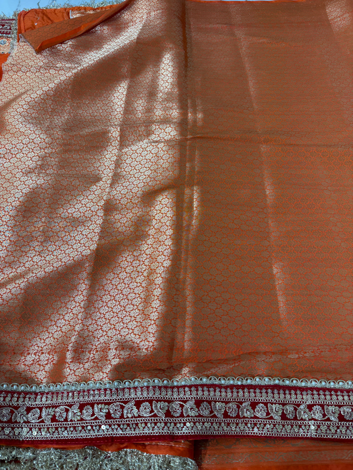 Banarasi Soft Warm Silk Saree With Mirror And Ghunghroo Work