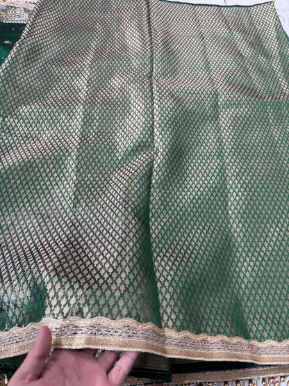 Banarasi Soft Tissue Silk Saree With Mirror And Ghunghroo Work