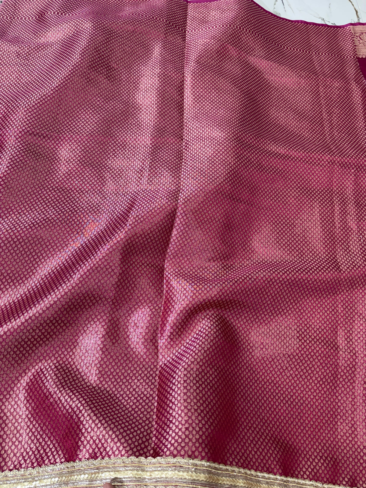 Banarasi Soft Tissue Silk Saree With Mirror And Ghunghroo Work
