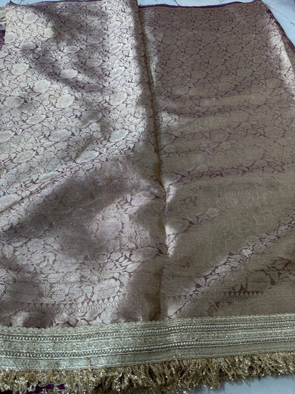 Banarasi Soft Tissue Silk Saree With Mirror And Ghunghroo Work
