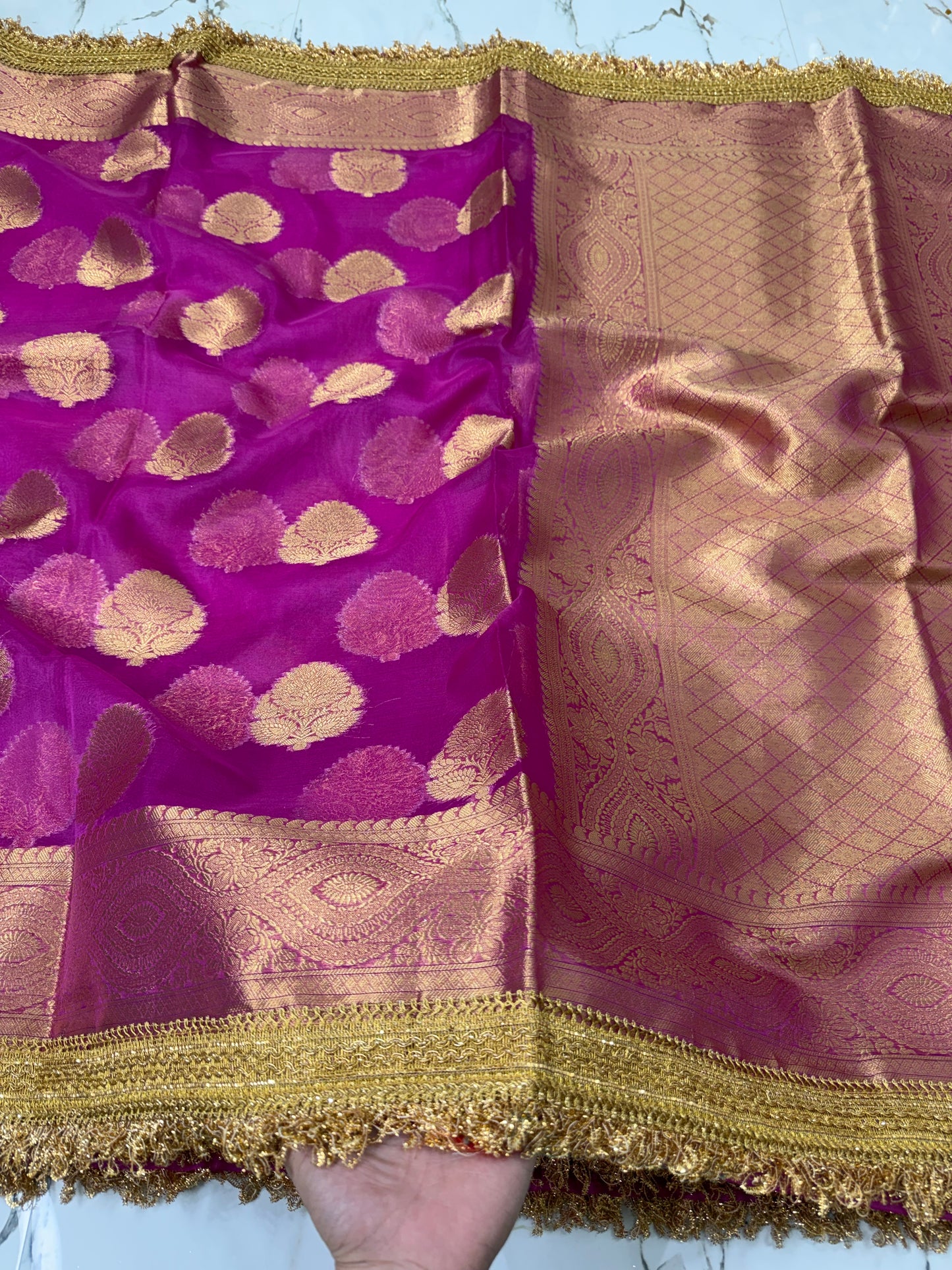 Banarasi soft Kora silk saree