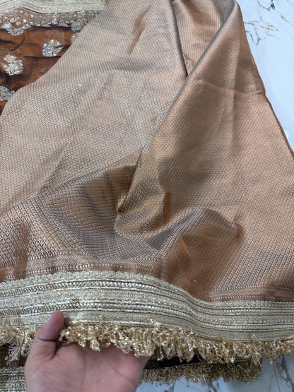 Banarasi Tissue Silk Saree With Mirror Work