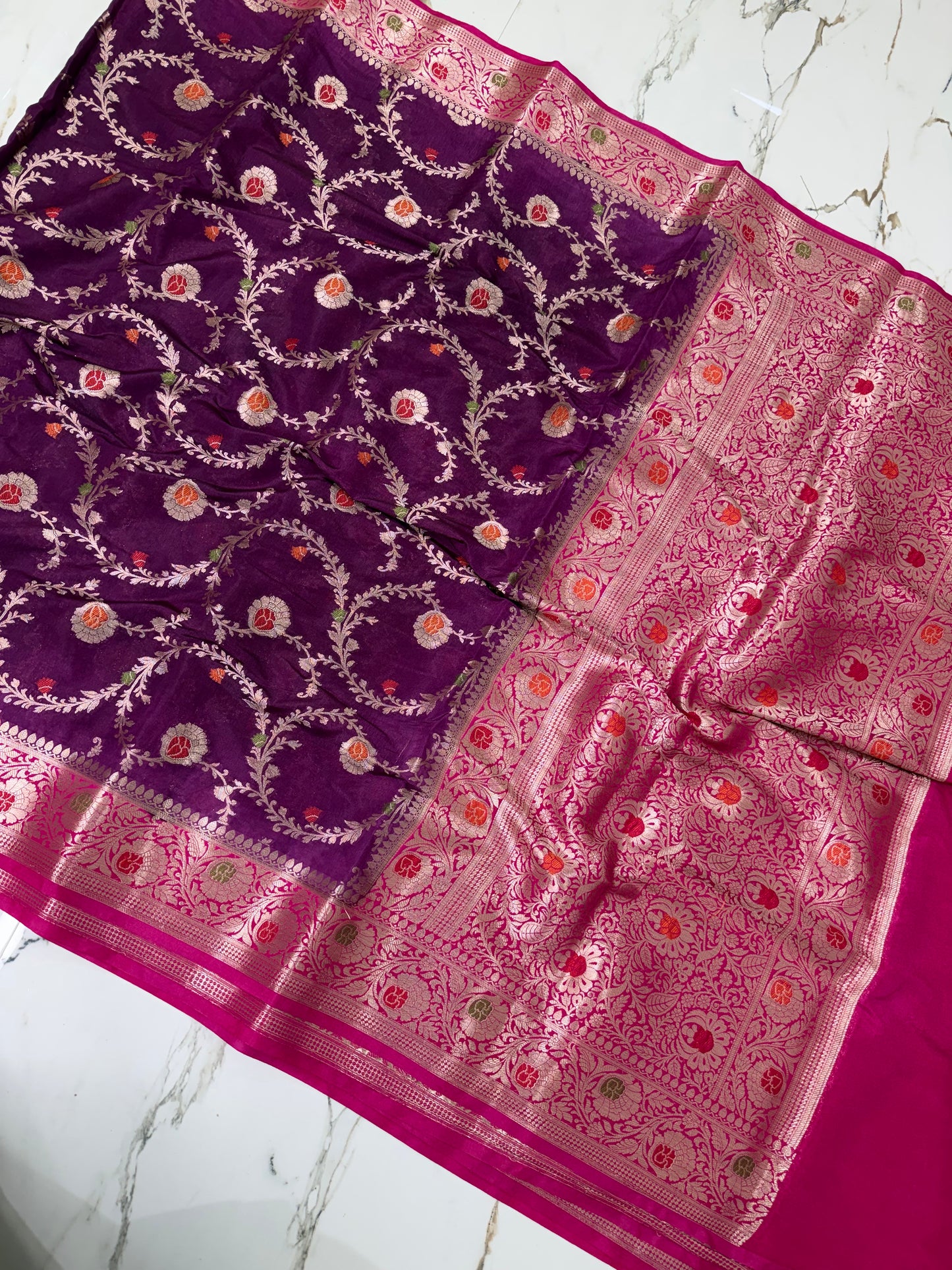 Banarasi Soft Semi Georgette Silk Saree