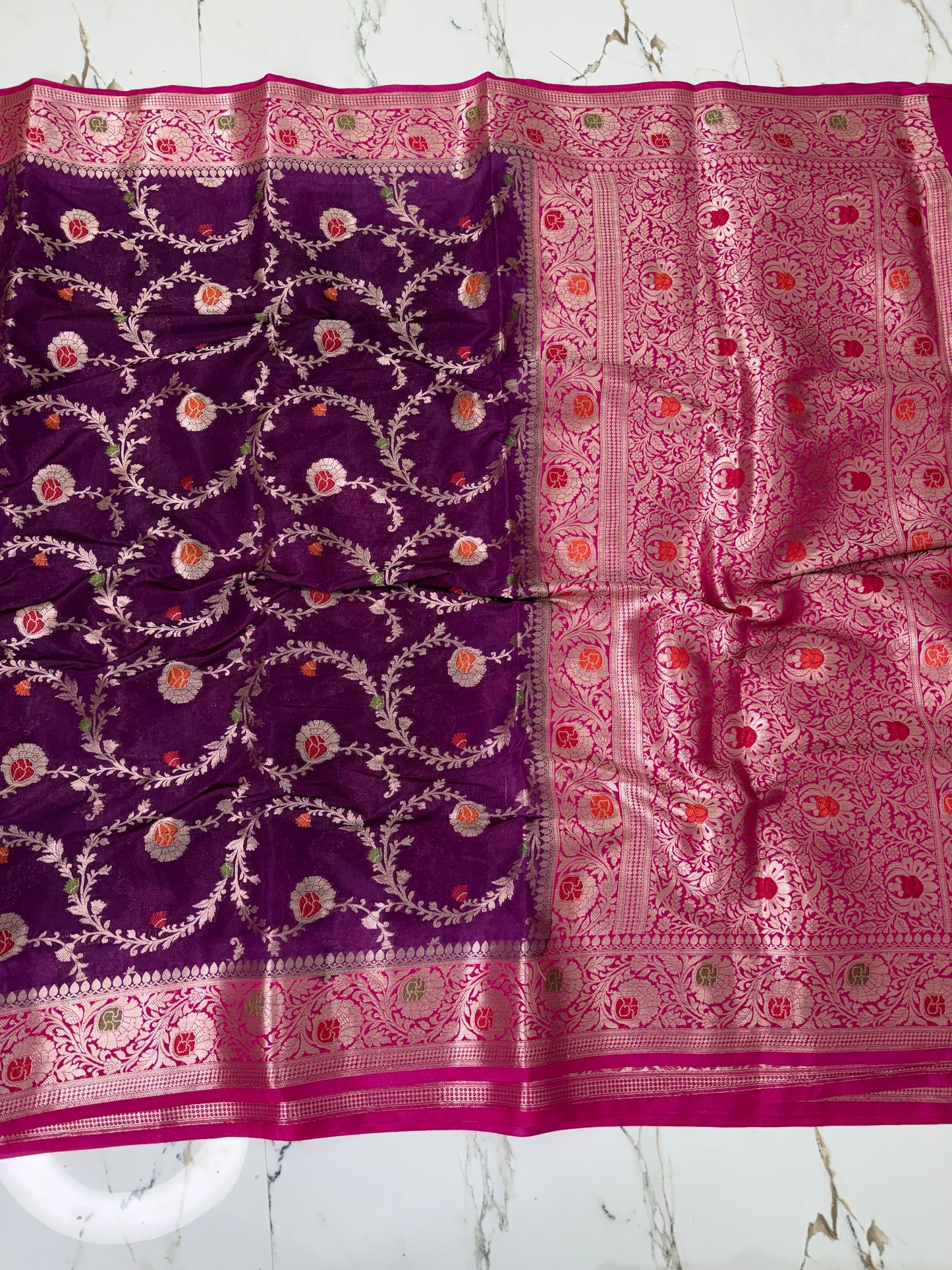 Banarasi Soft Semi Georgette Silk Saree