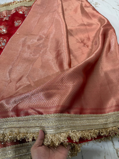 Banarasi Soft Tissue Silk Saree With Mirror Work