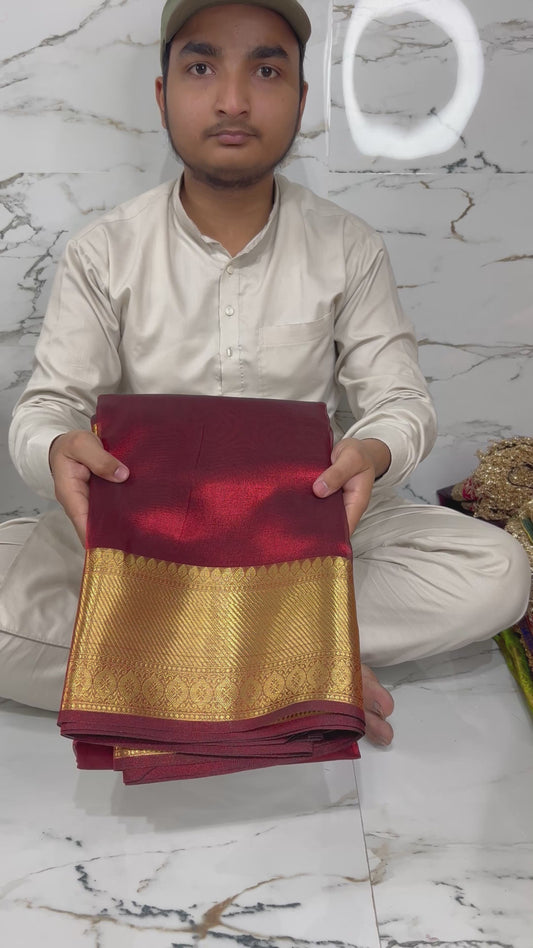 Banarasi Handloom Soft Tissue Silk Saree