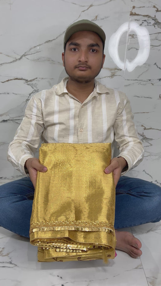 Banarasi Handloom Soft Tissue Silk Saree