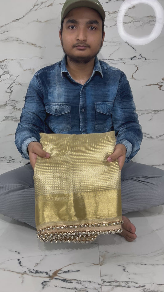 Banarasi Handloom Soft Tissue Silk Saree