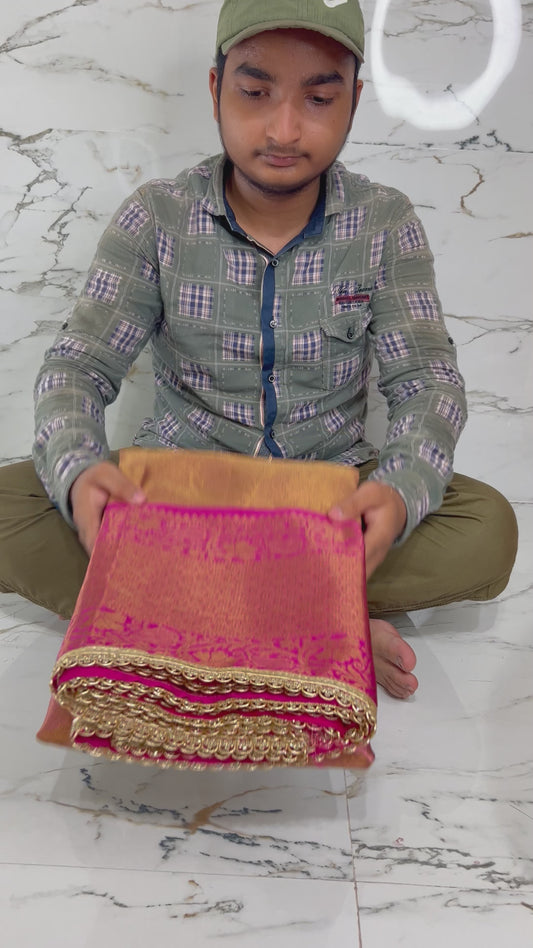 Banarasi Handloom Soft Tissue Silk Saree