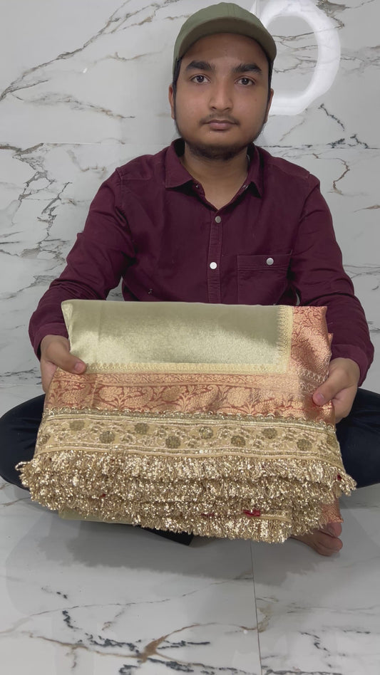 Banarasi Handloom Soft Tissue Silk Saree