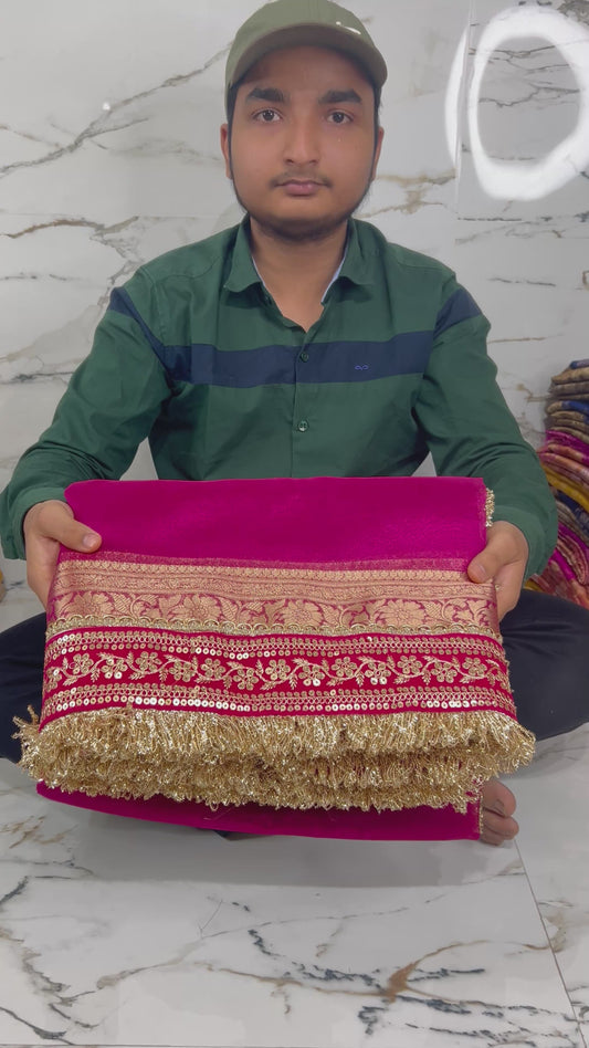 Banarasi Handloom Soft Tissue Silk Saree