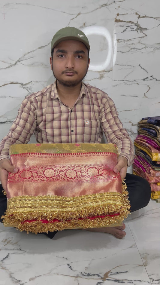 Banarasi Handloom Soft Tissue Silk Saree