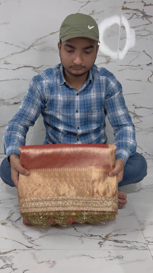 Banarasi Handloom Soft Tissue Silk Saree