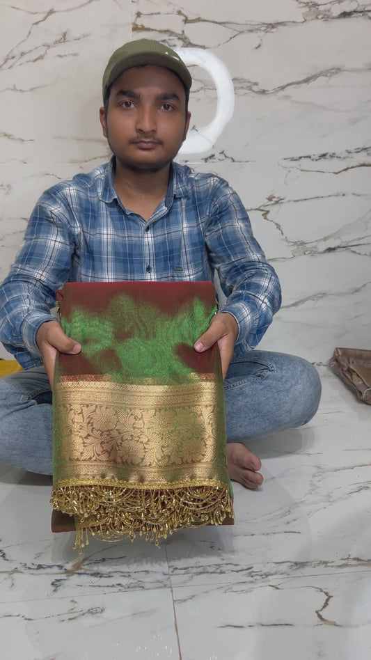 Banarasi Handloom Soft Tissue Silk Saree