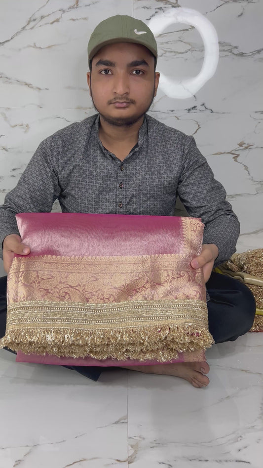 Banarasi Handloom Soft Tissue Silk Saree