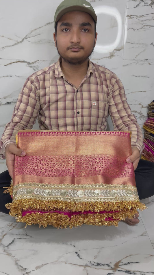 Banarasi Handloom Soft Tissue Silk Saree