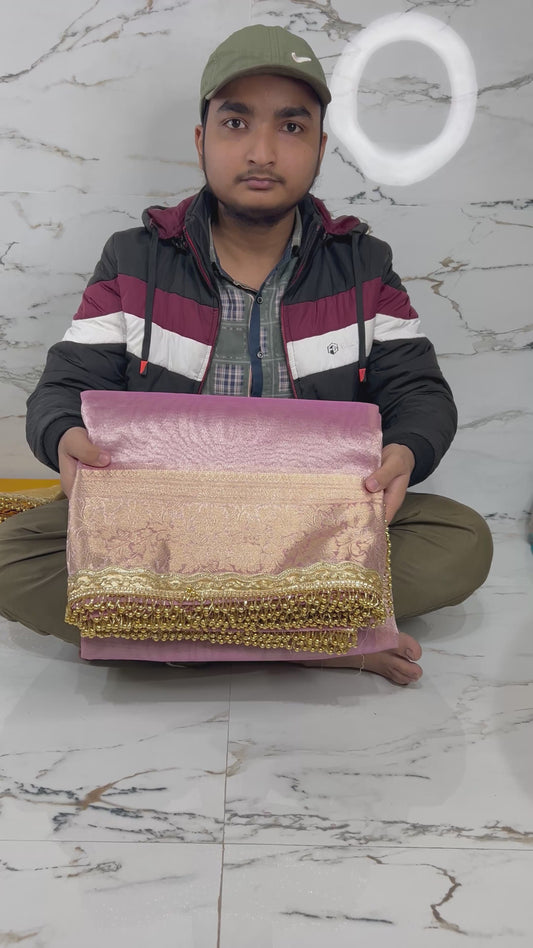 Banarasi Handloom Soft Tissue Silk Saree