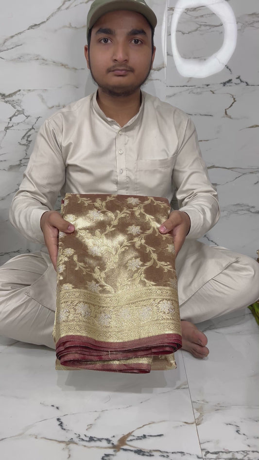 Banarasi Handloom Soft Tissue Silk Saree