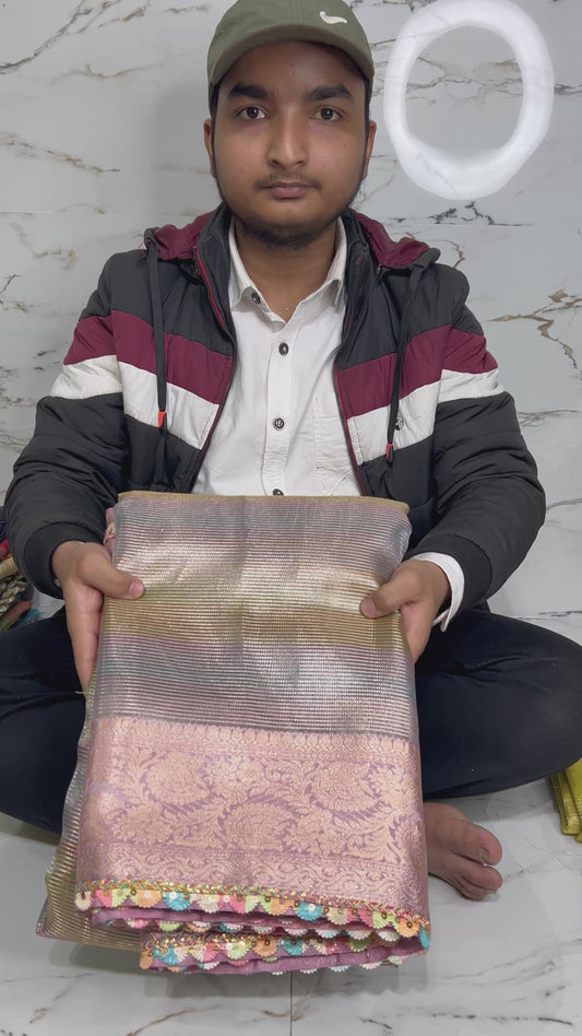 Banarasi Handloom Soft Tissue Silk Saree