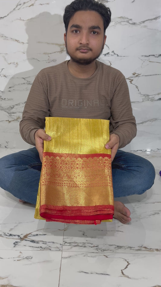 Banarasi Handloom Soft Tissue Silk Saree