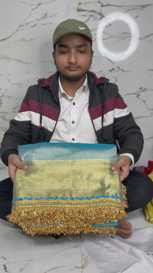 Banarasi Handloom Soft Tissue Silk Saree