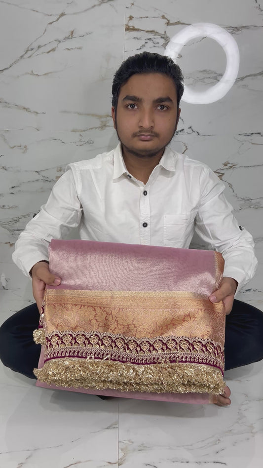 Banarasi Handloom Soft Tissue Silk Saree