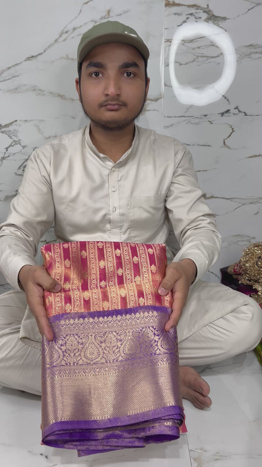 Banarasi Handloom Soft Tissue Silk Saree