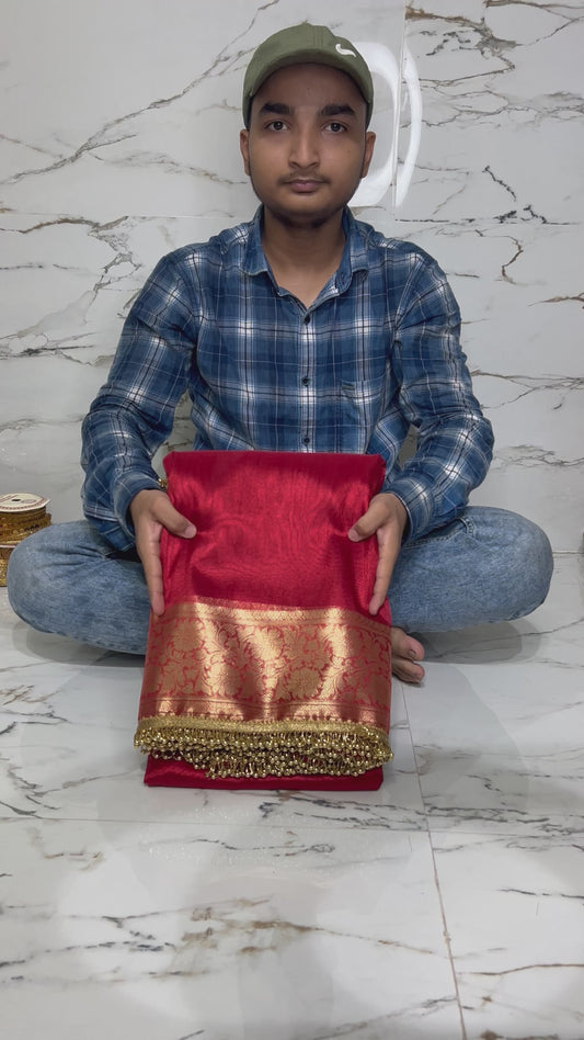 Banarasi Handloom Soft Tissue Silk Saree