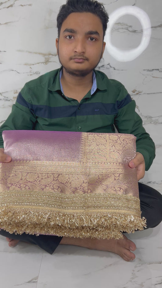 Banarasi Handloom Soft Tissue Silk Saree