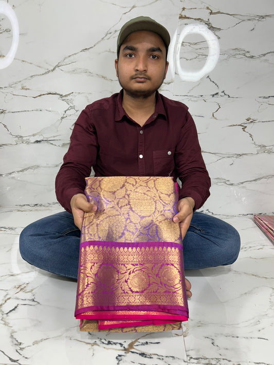 Banarasi Handloom Soft Tissue Silk Saree