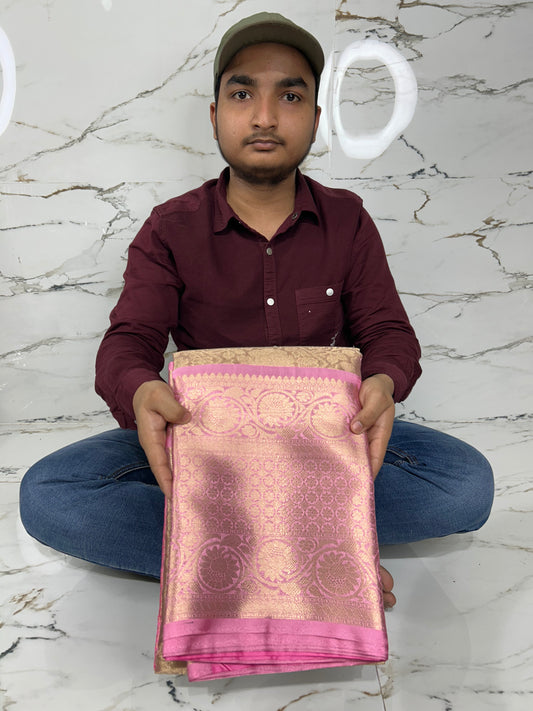 Banarasi Handloom Soft Tissue Silk Saree