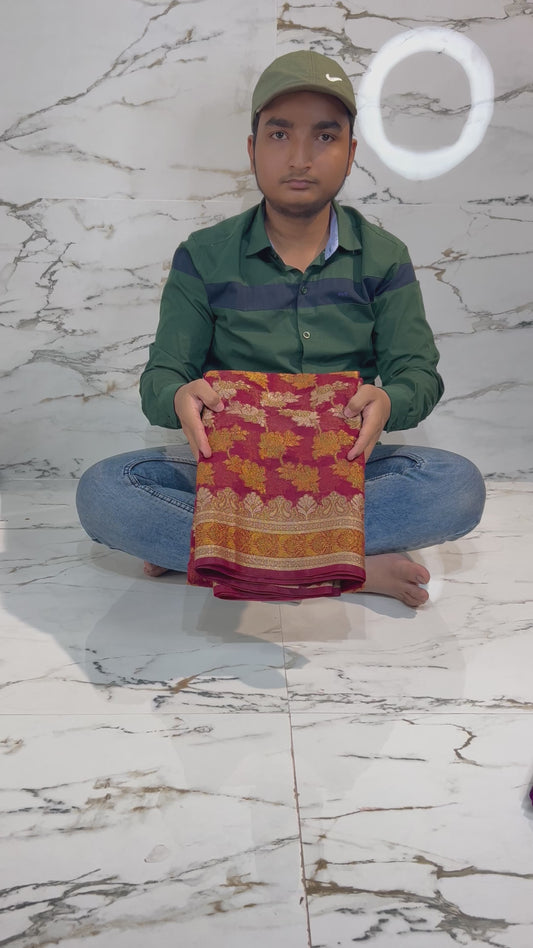 Banarasi Handloom Soft Georgette Silk Saree