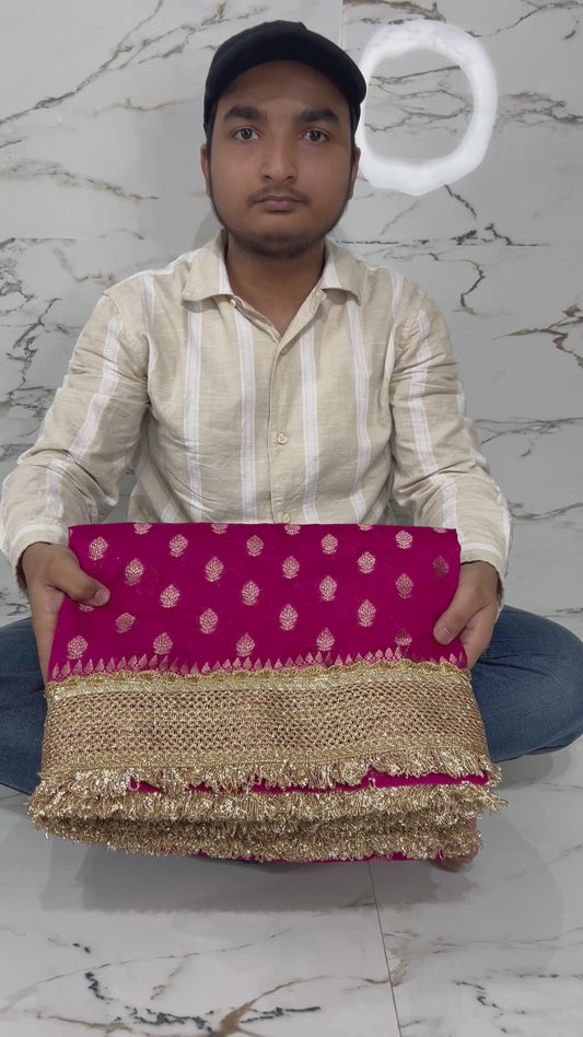 Banarasi Handloom Soft Georgette Silk Saree