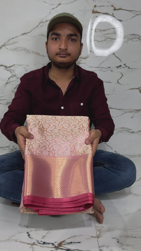 Banarasi Handloom Soft Tissue Silk Saree