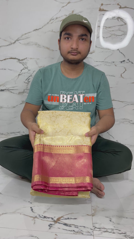 Banarasi Handloom Soft Tissue Silk Saree