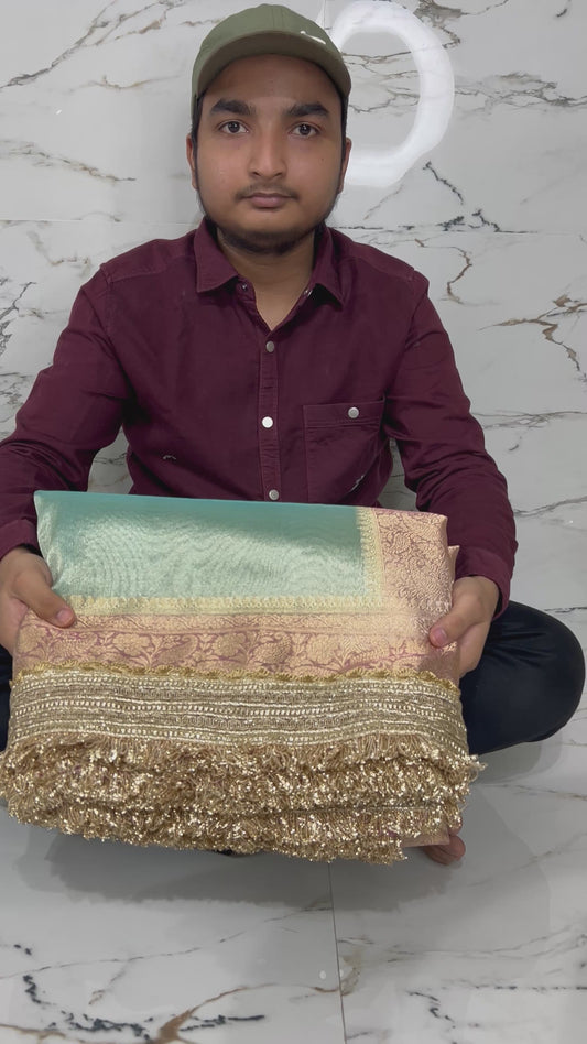 Banarasi Handloom Soft Tissue Silk Saree