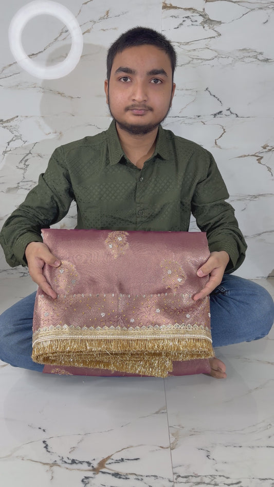 Banarasi Mirror Work Tissue Silk Saree